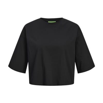JJXX JXANDREA Loose SS Cropped Tee JRS NOOS, svart, L JJXX JXANDREA Loose SS Cropped Tee JRS NOOS, svart, L