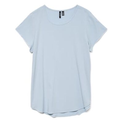 VERO MODA Vmbella Ss Top WVN Ga Noos, Kashmirblå, XS VERO MODA Vmbella Ss Top WVN Ga Noos, Kashmirblå, XS