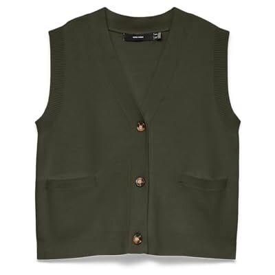 VERO MODA dam Vmgold Lux Sl V-hals knapp väst Vmgold Lux Sl V-hals knapp väst (1-pack) VERO MODA dam Vmgold Lux Sl V-hals knapp väst Vmgold Lux Sl V-hals knapp väst (1-pack)