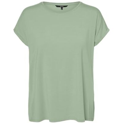 VERO MODA Vmava Plain Ss Top Ga JRS Noos, Rökgrön, XL VERO MODA Vmava Plain Ss Top Ga JRS Noos, Rökgrön, XL