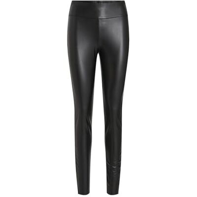 Vila Kvinnors VIBARB belagd HW NOOS leggings, svart, XL, svart, XL Vila Kvinnors VIBARB belagd HW NOOS leggings, svart, XL, svart, XL
