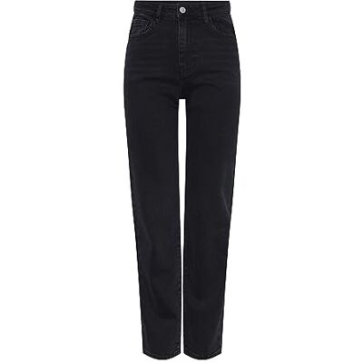 PIECES PCKELLY HW raka jeans BL102 NOOS, svart, 25W / 30L PIECES PCKELLY HW raka jeans BL102 NOOS, svart, 25W / 30L
