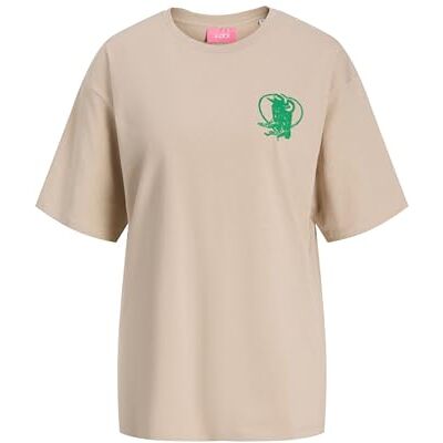 JACK & JONES Jxmillow Loose Ss Tee JRS, Fjädergrå, XL JACK & JONES Jxmillow Loose Ss Tee JRS, Fjädergrå, XL