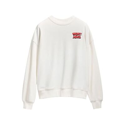 Desigual Sweat_Musse Pigg tröja för kvinnor, vit, S Desigual Sweat_Musse Pigg tröja för kvinnor, vit, S