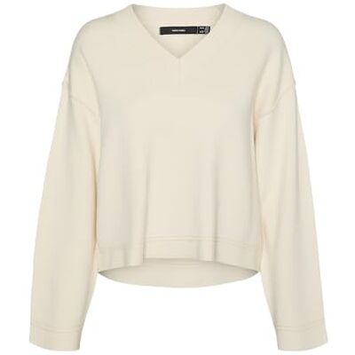 VERO MODA dam Vmgold Piping Ls V-hals. Ga LCS stickad tröja, Björk, M VERO MODA dam Vmgold Piping Ls V-hals. Ga LCS stickad tröja, Björk, M