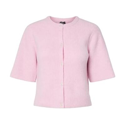 PIECES Pcsilly Ss O-hals stickad kofta Noos Bc, roseate spoonbill, M PIECES Pcsilly Ss O-hals stickad kofta Noos Bc, roseate spoonbill, M