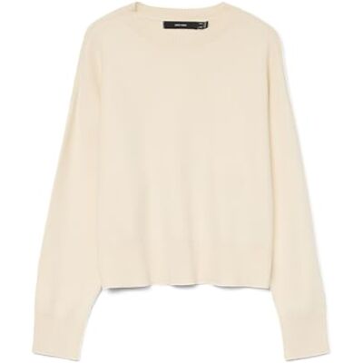 VERO MODA Vmgold Art Ls O-neck tröja, Björk, XS VERO MODA Vmgold Art Ls O-neck tröja, Björk, XS