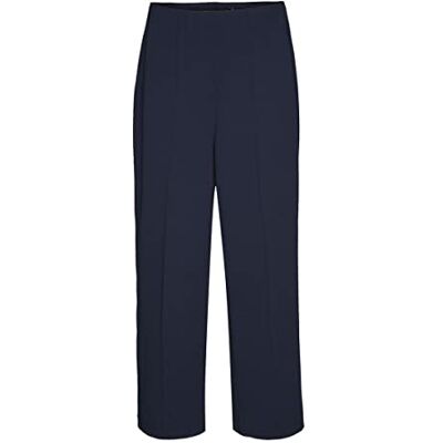 VERO MODA Curve Kvinnors VMBECKY HR Wide Culotte Curve Pants, Navy Blazer, 48/32 VERO MODA Curve Kvinnors VMBECKY HR Wide Culotte Curve Pants, Navy Blazer, 48/32