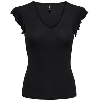 ONLY NAME IT dam Onlbelia Cap Sleeve Top Jrs Noos, svart, L ONLY NAME IT dam Onlbelia Cap Sleeve Top Jrs Noos, svart, L
