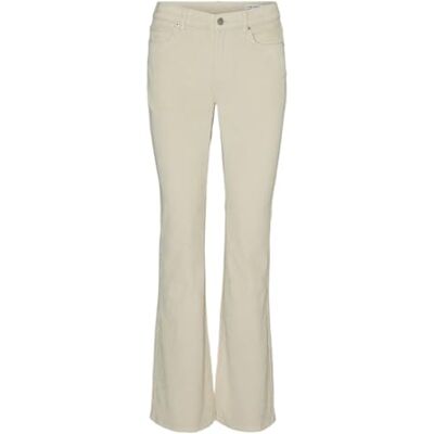 VERO MODA Female utställd VMFLASH Mid Rise, utsvängda jeans, Havregryn, 30W / 30L VERO MODA Female utställd VMFLASH Mid Rise, utsvängda jeans, Havregryn, 30W / 30L