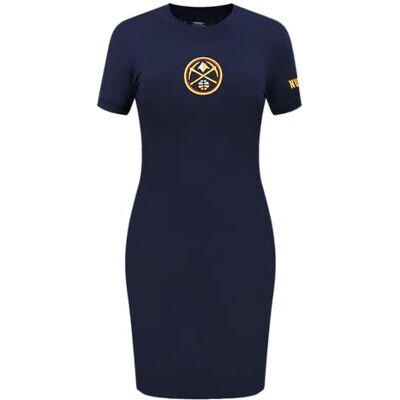 Pro Standard dam NBA klassisk chenille W bodycon klänning avslappnad klänning, midnattsblå, stor, Midnattsblå, L Pro Standard dam NBA klassisk chenille W bodycon klänning avslappnad klänning, midnattsblå, stor, Midnattsblå, L