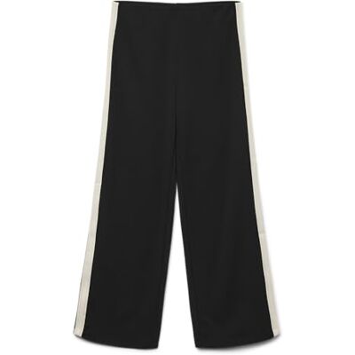 VERO MODA Damer Vmberlin Mw Wide Panel Pant Noos, svart, XS / 30L VERO MODA Damer Vmberlin Mw Wide Panel Pant Noos, svart, XS / 30L