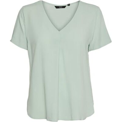 VERO MODA VMBRIT SS TOP JRS NOOS, Siltgrön, XL VERO MODA VMBRIT SS TOP JRS NOOS, Siltgrön, XL