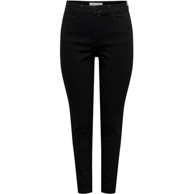 JDY moon Hw Sk ANK Blk DNM jeans, Svart denim, L / 32L JDY moon Hw Sk ANK Blk DNM jeans, Svart denim, L / 32L