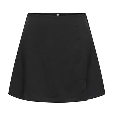 ONLY Damer Onlnova Life Vis Chay Skort Solid, svart, S ONLY Damer Onlnova Life Vis Chay Skort Solid, svart, S