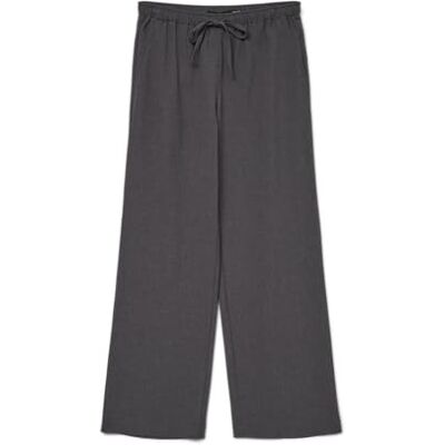 VERO MODA Vmmilly Lw Wide String Pant Noos, Mörkgrå melange, XS / 34L VERO MODA Vmmilly Lw Wide String Pant Noos, Mörkgrå melange, XS / 34L