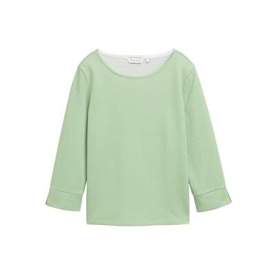 TOM TAILOR Damtröja, 37441 – grön struktur, M TOM TAILOR Damtröja, 37441 – grön struktur, M