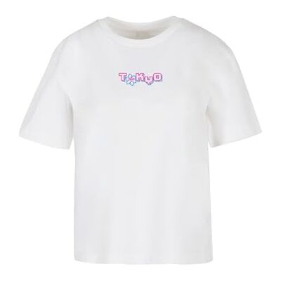 Tokyo Dragon Neon Tee för kvinnor, avslappnad t-shirt med tryck, överdimensionerad passform, bomull, storlekar XS – 5XL, Vit, L Tokyo Dragon Neon Tee för kvinnor, avslappnad t-shirt med tryck, överdimensionerad passform, bomull, storlekar XS – 5XL, Vit, L
