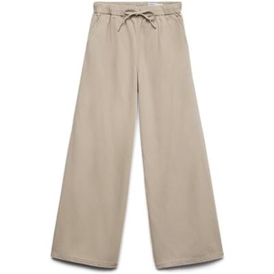 VERO MODA Vmvaleria Mr Wide Pull Up Jeans Noos, Silver Mink, 26W / 32L VERO MODA Vmvaleria Mr Wide Pull Up Jeans Noos, Silver Mink, 26W / 32L