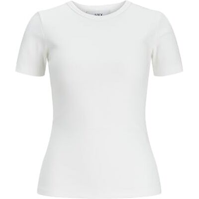 JJXX JACK & JONES dam Jxfrankie STR Ss Rib Tee JRS T-shirt, Ljus vit, L JJXX JACK & JONES dam Jxfrankie STR Ss Rib Tee JRS T-shirt, Ljus vit, L