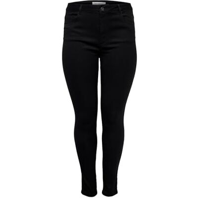 ONLY Carmakoma NOS Dam CARAUGUSTA HW NOOS skinny jeans, svart (svart svart), 50/L30 (tillverkarens storlek: 50) ONLY Carmakoma NOS Dam CARAUGUSTA HW NOOS skinny jeans, svart (svart svart), 50/L30 (tillverkarens storlek: 50)
