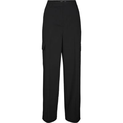 VERO MODA Bestseller A/S VMZELDA HR rak cargobyxa NOOS byxor, svart, 40/32, Schwarz, 40W x 32L VERO MODA Bestseller A/S VMZELDA HR rak cargobyxa NOOS byxor, svart, 40/32, Schwarz, 40W x 32L
