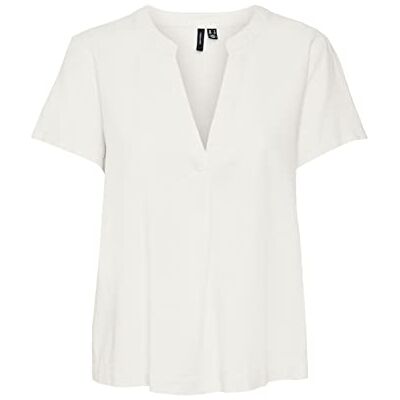VERO MODA Vmmymilo Ss WVN Ga Top, Snövit, XS VERO MODA Vmmymilo Ss WVN Ga Top, Snövit, XS