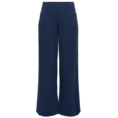 JDY geggo Life Button Pant JRS Noos, Svart iris, (M) W x 32L JDY geggo Life Button Pant JRS Noos, Svart iris, (M) W x 32L