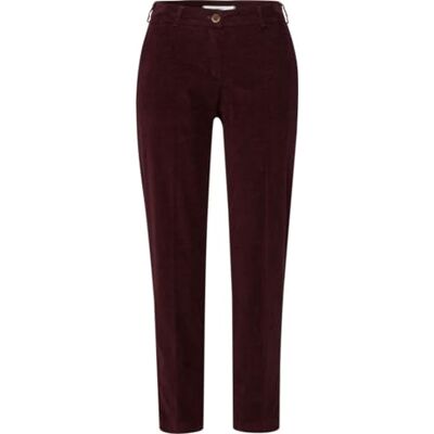 Brax Dam stil rödbrun S struktur sammetsbyxor, Port, 29W x 30L Brax Dam stil rödbrun S struktur sammetsbyxor, Port, 29W x 30L