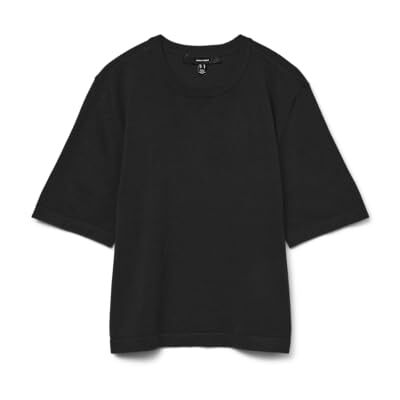 VERO MODA VMSILJE 2/4 O-NCK oversize pull GA NOOS, svart, M VERO MODA VMSILJE 2/4 O-NCK oversize pull GA NOOS, svart, M