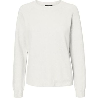 VERO MODA VMDOFFYSHINE LS O-hals blus REP NOOS, Snövit/detalj: w. Silver Lurex, XL VERO MODA VMDOFFYSHINE LS O-hals blus REP NOOS, Snövit/detalj: w. Silver Lurex, XL