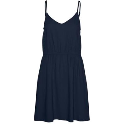 VERO MODA VMMYMILO Singlet Short Dress WVN GA, marinblå blazer, M VERO MODA VMMYMILO Singlet Short Dress WVN GA, marinblå blazer, M