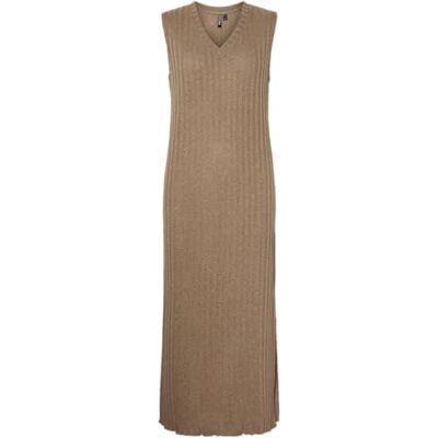 PIECES Pcjolina Sl Dress JRS Bc, Greige, L PIECES Pcjolina Sl Dress JRS Bc, Greige, L