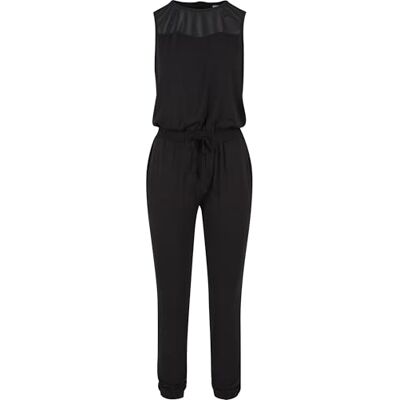 Urban Classics Damer Tech Mesh Long Jumpsuit, Svart (svart 7), 3XL Urban Classics Damer Tech Mesh Long Jumpsuit, Svart (svart 7), 3XL