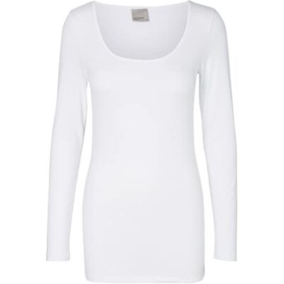 VERO MODA Dam Vmmaxi My Ls Soft Long U-neck Noos' långärmad tröja VERO MODA Dam Vmmaxi My Ls Soft Long U-neck Noos' långärmad tröja