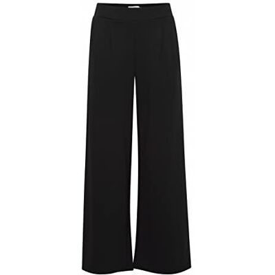 ICHI Dam IHKATE SUS Wide PA2 fritidsbyxor, 194008/svart, XXL ICHI Dam IHKATE SUS Wide PA2 fritidsbyxor, 194008/svart, XXL