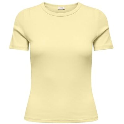 JDY lucky S/S O Neck Top JRS dia, Pastellgul, L JDY lucky S/S O Neck Top JRS dia, Pastellgul, L