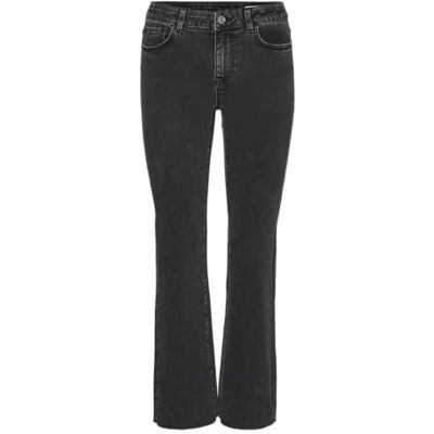 VERO MODA VMSHEILA MR Kick utsvängda jeans VI2168, Mörkgrå denim, 27W / 32L VERO MODA VMSHEILA MR Kick utsvängda jeans VI2168, Mörkgrå denim, 27W / 32L