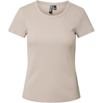PIECES Pcmay Ss Tee JRS Noos Bc, Silvergrå, XS PIECES Pcmay Ss Tee JRS Noos Bc, Silvergrå, XS
