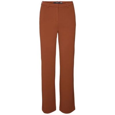 VERO MODA Damer Vmzamira Mw Straight Pant Ga Noos tygbyxor, Eldtegel, (XS) W x 32L VERO MODA Damer Vmzamira Mw Straight Pant Ga Noos tygbyxor, Eldtegel, (XS) W x 32L