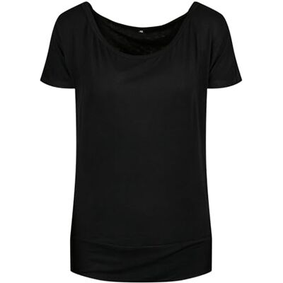 Build Your Brand Damer viskos T-shirt, svart, 3XL Build Your Brand Damer viskos T-shirt, svart, 3XL