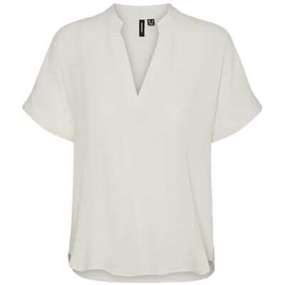 VERO MODA dam Vmteen Wide Top WVN Ga blusskjorta, Björk, M VERO MODA dam Vmteen Wide Top WVN Ga blusskjorta, Björk, M