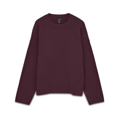 VERO MODA Vmsilje Ls O-hals boxy tröja Noos, Vinprovning, XS VERO MODA Vmsilje Ls O-hals boxy tröja Noos, Vinprovning, XS
