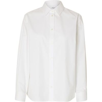 SELECTED FEMME Slbeständig Ls Relaxed Shirt Noos, Ljus vit, 44 SELECTED FEMME Slbeständig Ls Relaxed Shirt Noos, Ljus vit, 44
