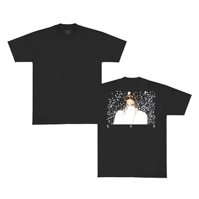 ROSALÍA Unisex-vuxen officiell Merch Lux logo t-shirt svart, svart, Large ROSALÍA Unisex-vuxen officiell Merch Lux logo t-shirt svart, svart, Large