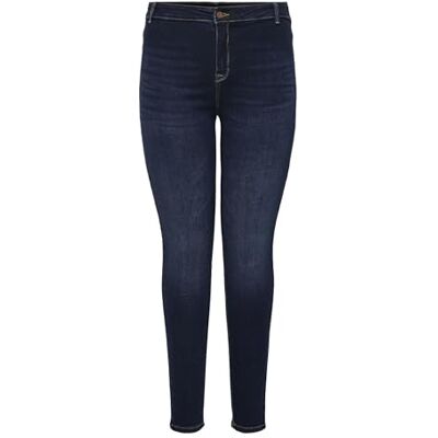 ONLY Carmakoma Dam Carhuba Hw Skinny Jeggings Dbd DNM Noos jeans, Mörkblå denim, 46W x 32L ONLY Carmakoma Dam Carhuba Hw Skinny Jeggings Dbd DNM Noos jeans, Mörkblå denim, 46W x 32L