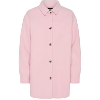PIECES dam Pcdusa Shacket mm Bc jacka, roseate spoonbill, M PIECES dam Pcdusa Shacket mm Bc jacka, roseate spoonbill, M