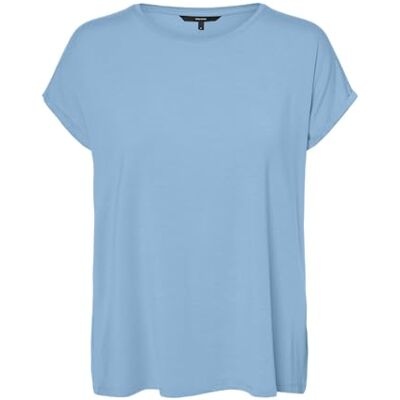 VERO MODA Vmava Plain Ss Top Ga JRS Noos, Luftig blå, XS VERO MODA Vmava Plain Ss Top Ga JRS Noos, Luftig blå, XS
