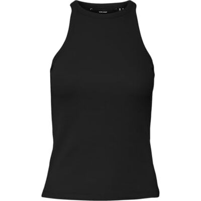 VERO MODA VMCHLOE kort tank topp JRS NOOS, svart, M VERO MODA VMCHLOE kort tank topp JRS NOOS, svart, M