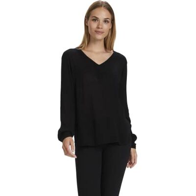 KAFFE dam Tunic långärmad blus knä-längd, svart djup, 46 KAFFE dam Tunic långärmad blus knä-längd, svart djup, 46